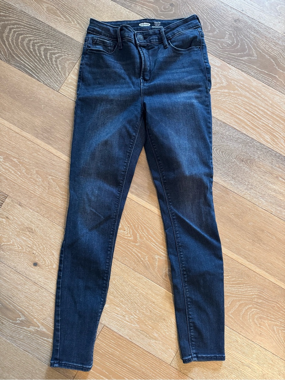 Old Navy Rockstar Super Skinny High Rise Secret-Slim Pockets Jeans in Blue